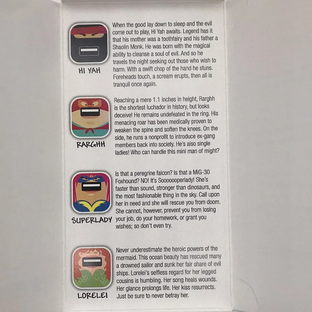 New Whooz Originals I-Phone/I-Pod Hero’s Character Set